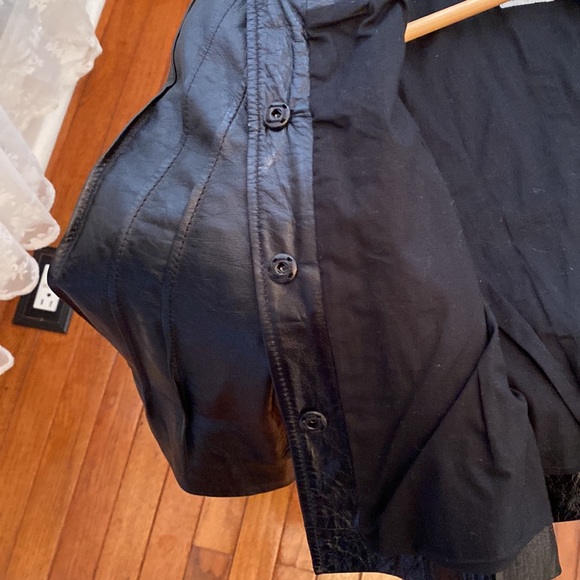 Philosophy di Alberta Ferretti, black leather jacket, size xs - Picture 10 of 13